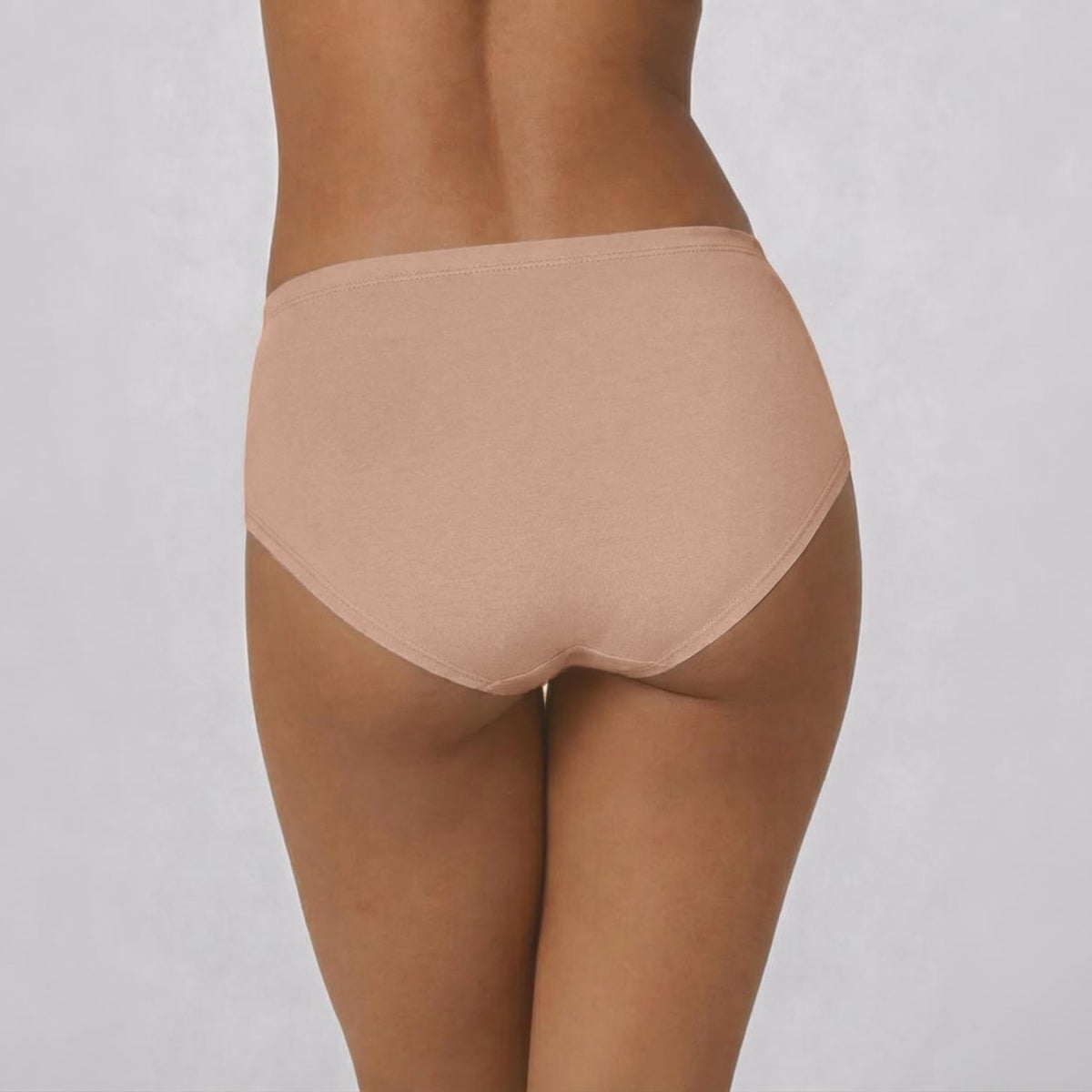 PO3 Mid Rise Cotton Hipster Panty with Inner Elastic- NYP100 M Wine,Blush,Dark Skin