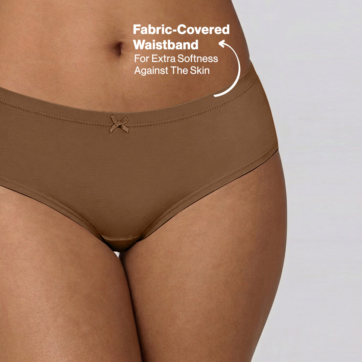 Nykd by Nykaa PO3 Mid Rise Cotton Hipster Panty with Inner Elastic-T.Brown,Brown,R.Wine NYP100