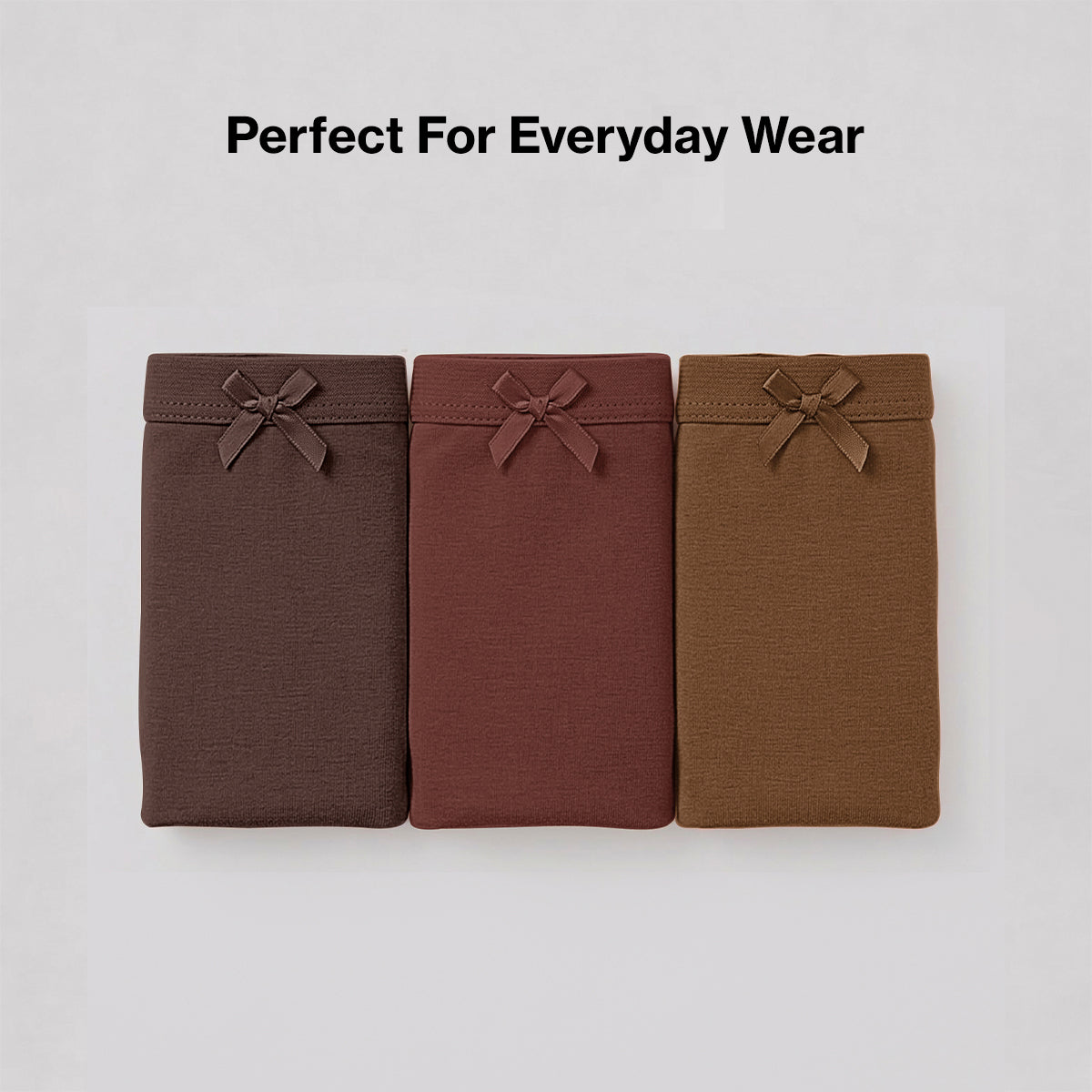 Nykd by Nykaa PO3 Mid Rise Cotton Hipster Panty with Inner Elastic-T.Brown,Brown,R.Wine NYP100