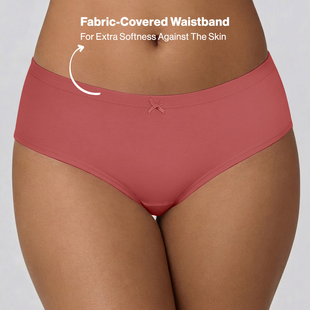 Mid Rise Cotton Hipster Panty with Inner Elastic-NYP100 PO3 Wedgewood Zypher Dusty Cedar