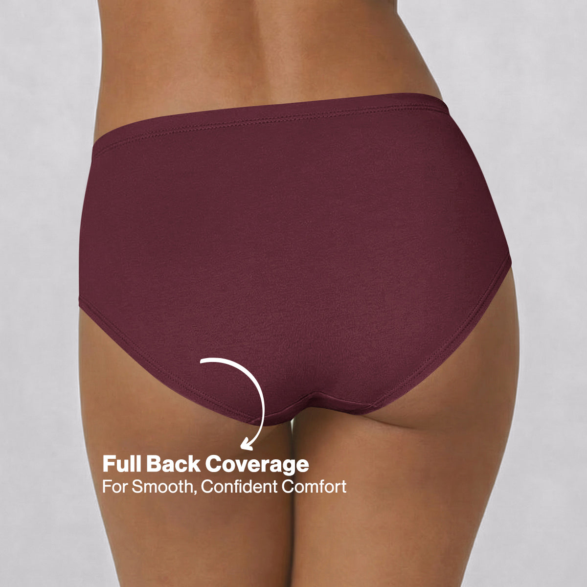 Nykd by Nykaa PO3 Mid Rise Cotton Hipster Panty with Inner Elastic-Wine/Navy/Black NYP100