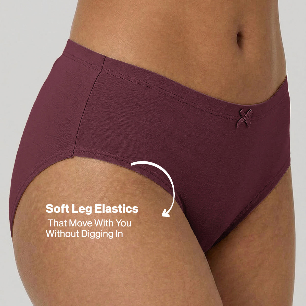 Nykd by Nykaa PO3 Mid Rise Cotton Hipster Panty with Inner Elastic-Wine/Navy/Black NYP100