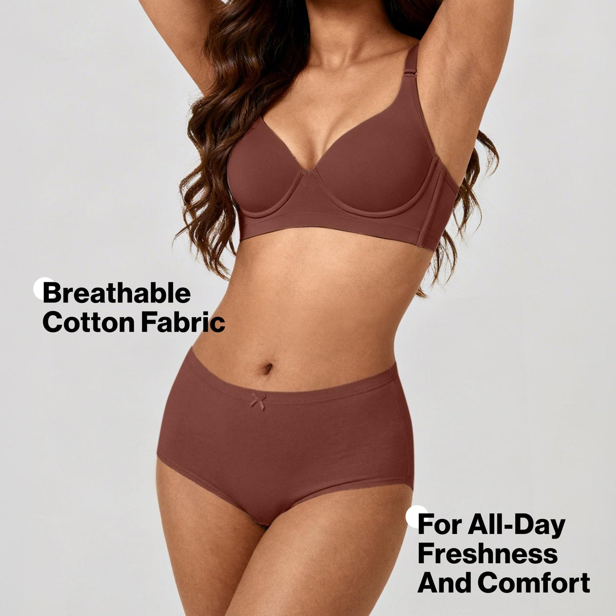 PO3 Mid Rise Cotton Hipster Panty with Inner Elastic- NYP104 B Maroon,T Plum,Jet Black