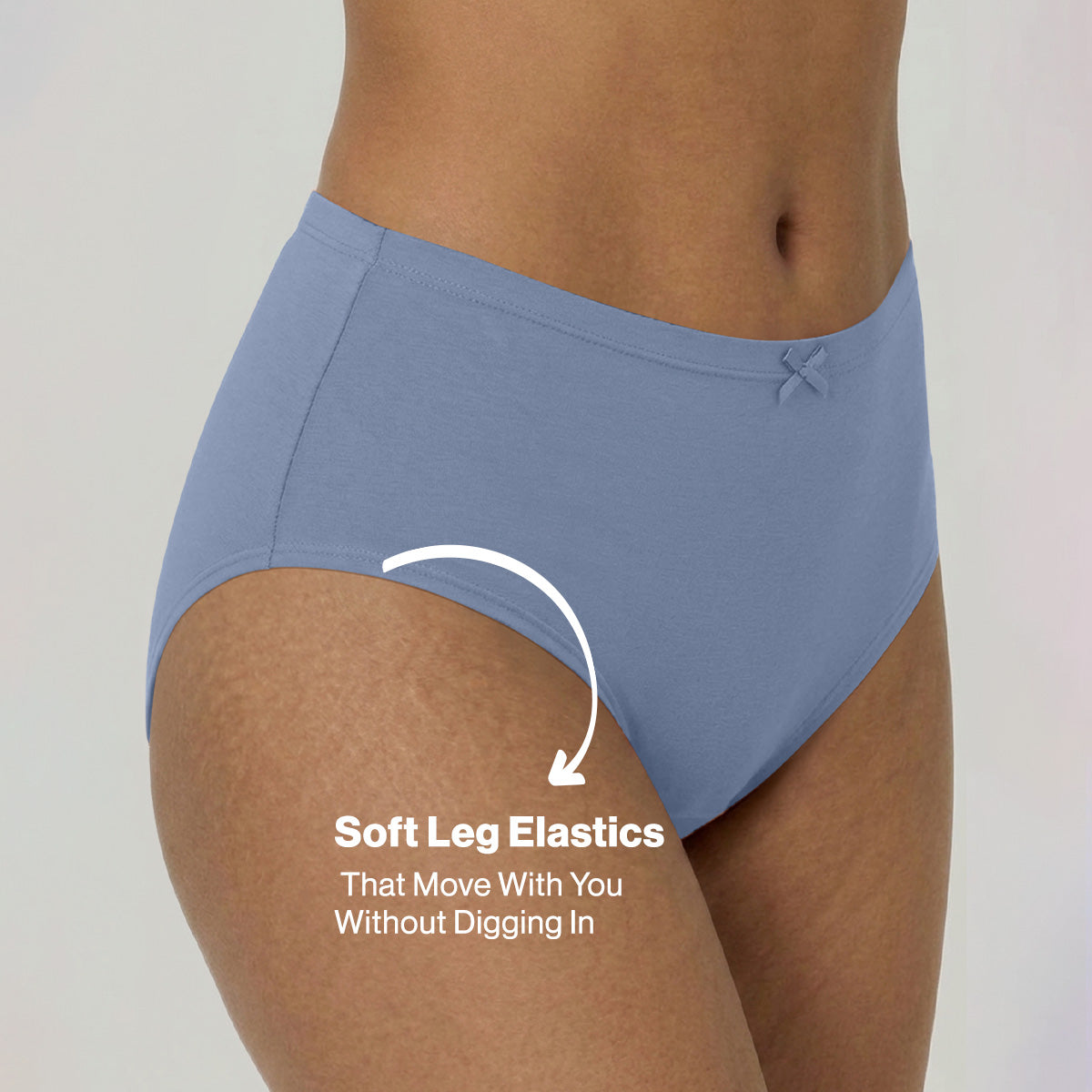 Nykd by Nykaa PO3 High Rise Cotton Full Brief Panty with Inner Elastic-C.Blue/L Brown/Berry C NYP104