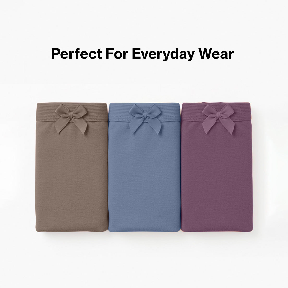 Nykd by Nykaa PO3 High Rise Cotton Full Brief Panty with Inner Elastic-C.Blue/L Brown/Berry C NYP104