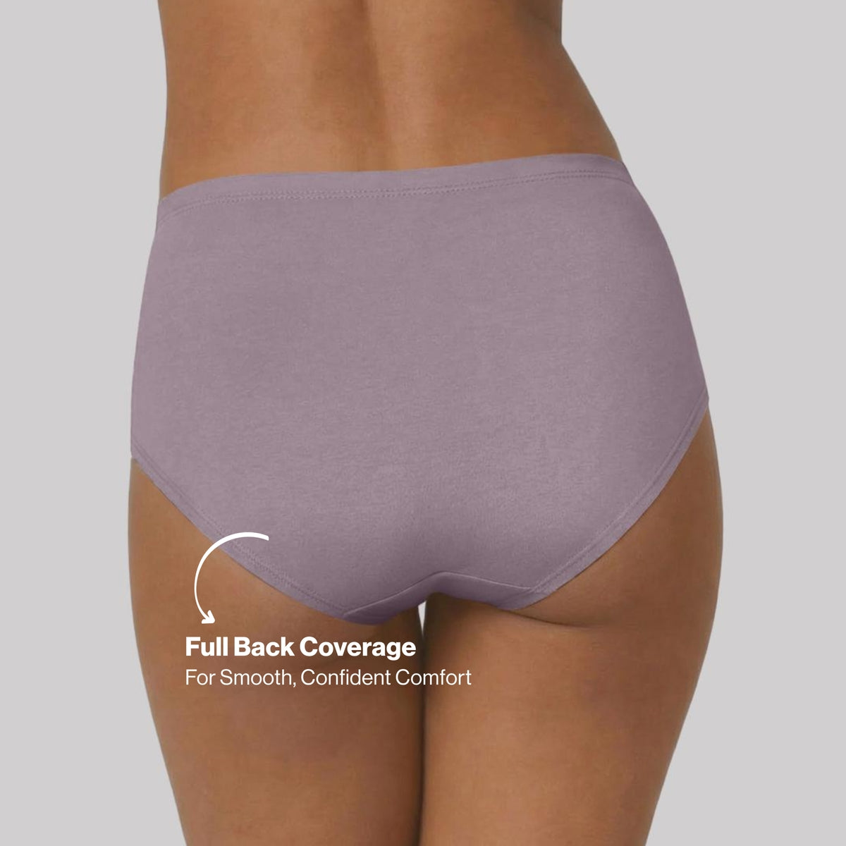PO3 Mid Rise Cotton Hipster Panty with Inner Elastic- NYP104 Lavender,P Nude,Pink