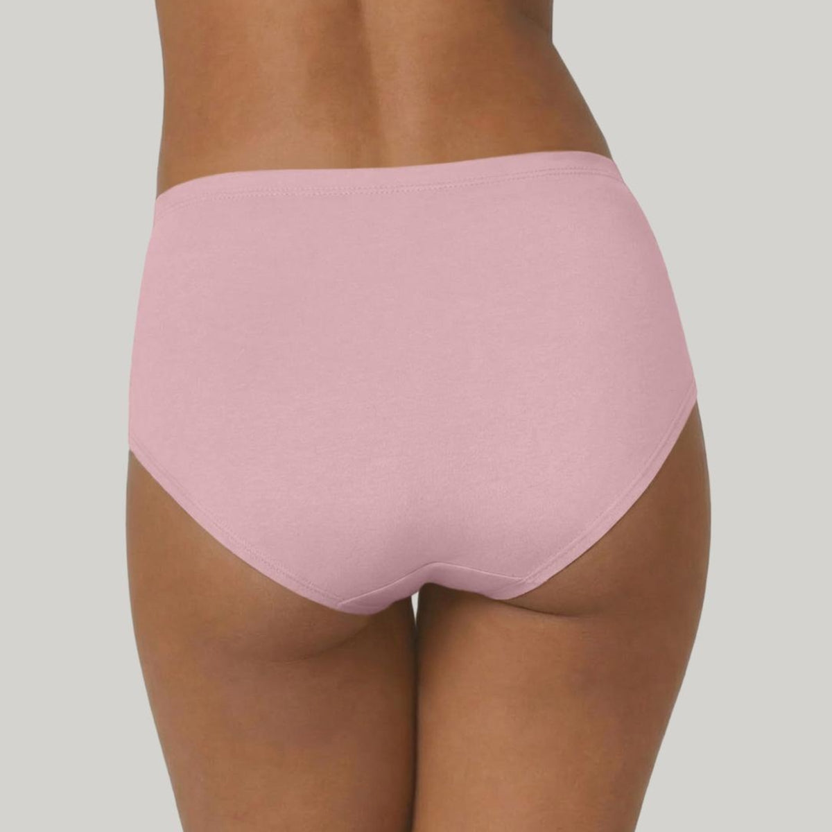 PO3 Mid Rise Cotton Hipster Panty with Inner Elastic- NYP104 Lavender,P Nude,Pink