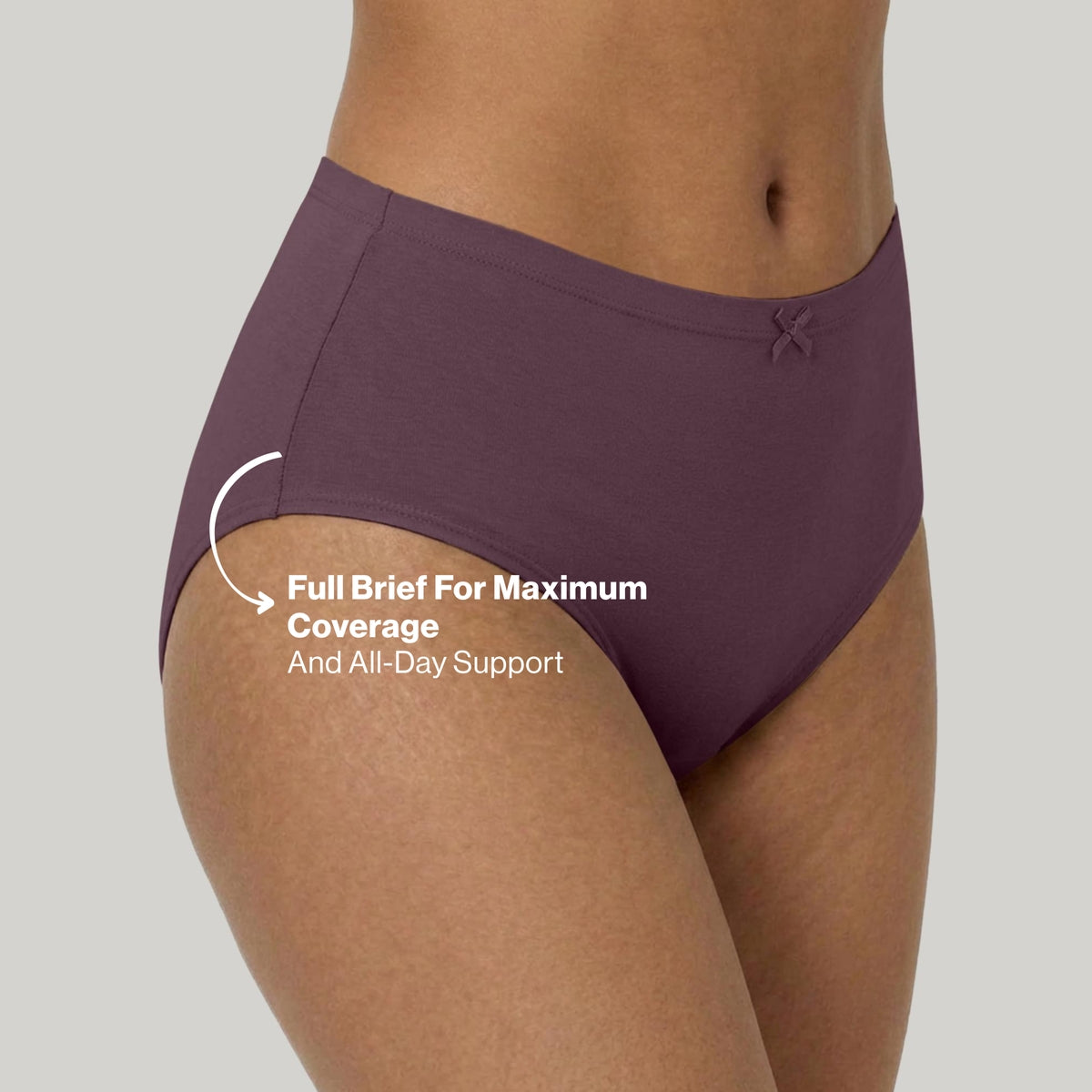 PO3 Mid Rise Cotton Hipster Panty with Inner Elastic- NYP104 M Wine,Blush,Dark Skin