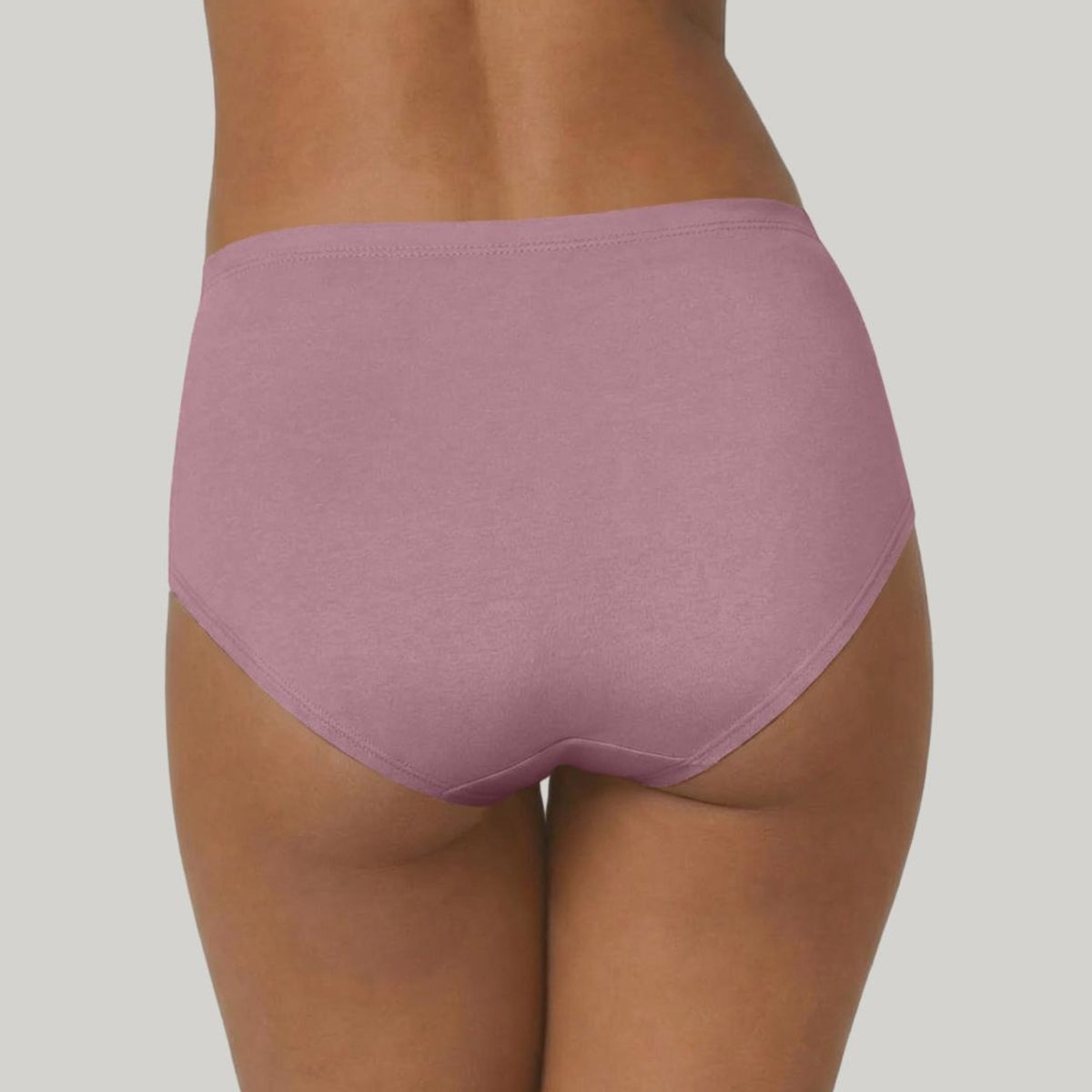 PO3 Mid Rise Cotton Hipster Panty with Inner Elastic- NYP104 M Wine,Blush,Dark Skin