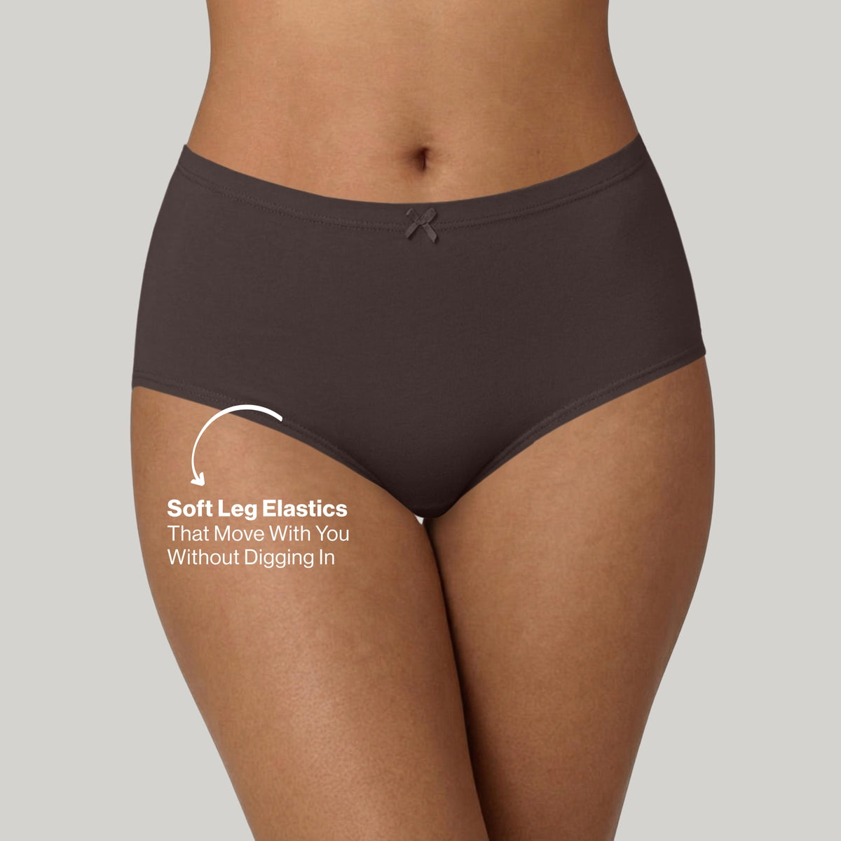 PO3 Mid Rise Cotton Hipster Panty with Inner Elastic- NYP104 Wine,Brown, Dk. Skin