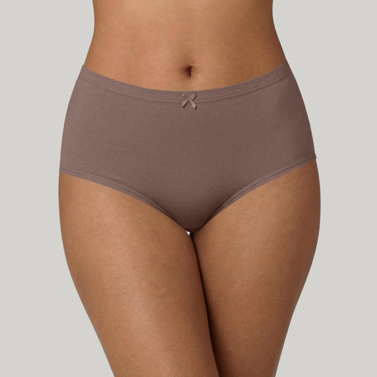 PO3 Mid Rise Cotton Hipster Panty with Inner Elastic- NYP104 Wine,Brown, Dk. Skin