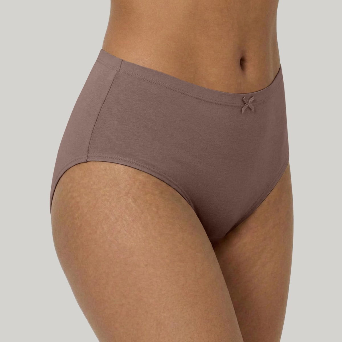 PO3 Mid Rise Cotton Hipster Panty with Inner Elastic- NYP104 Wine,Brown, Dk. Skin