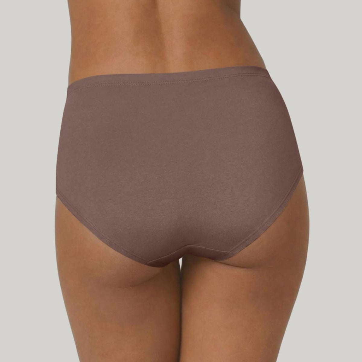 PO3 Mid Rise Cotton Hipster Panty with Inner Elastic- NYP104 Wine,Brown, Dk. Skin