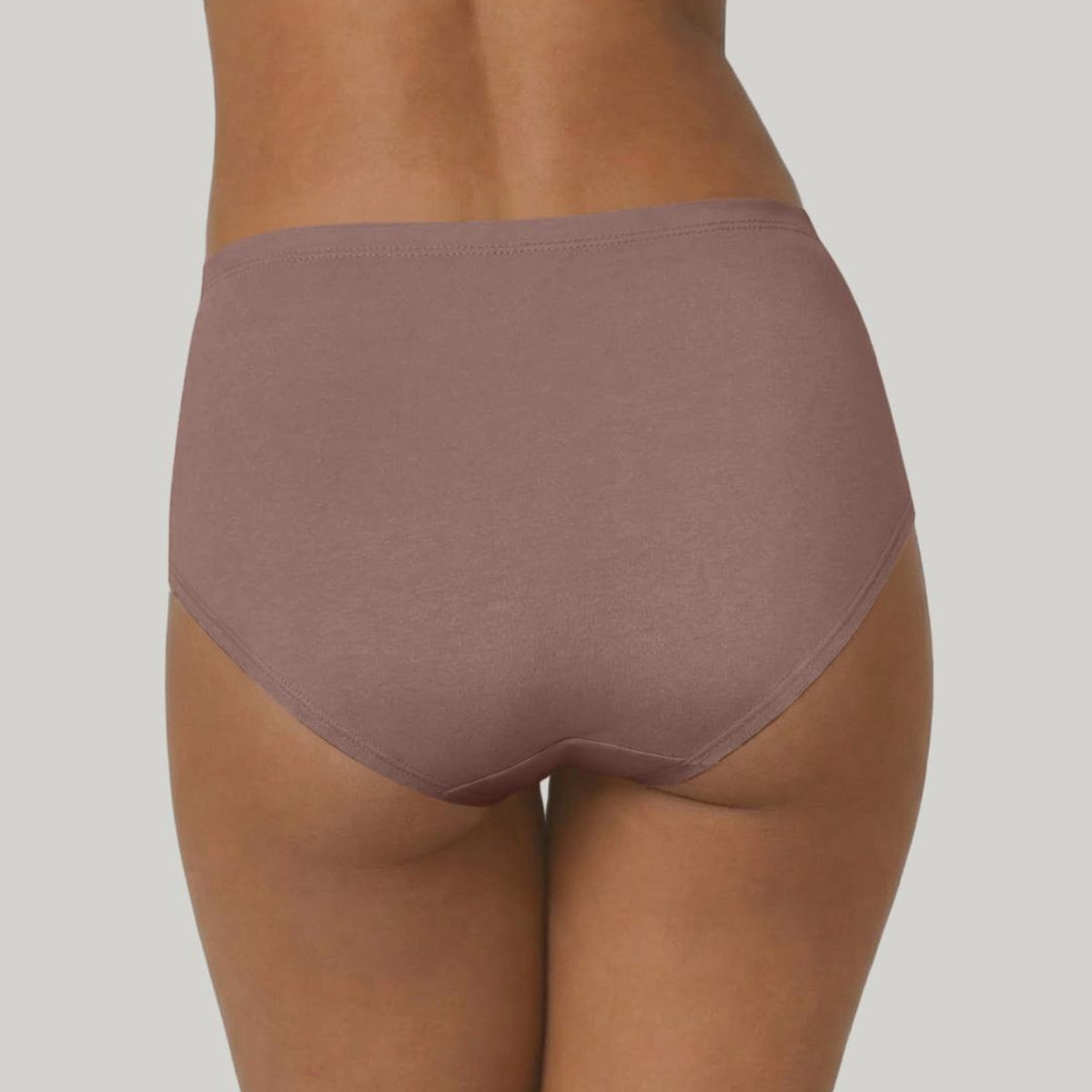 PO3 Mid Rise Cotton Hipster Panty with Inner Elastic- NYP104 W Mauve,B Pink,L Rust