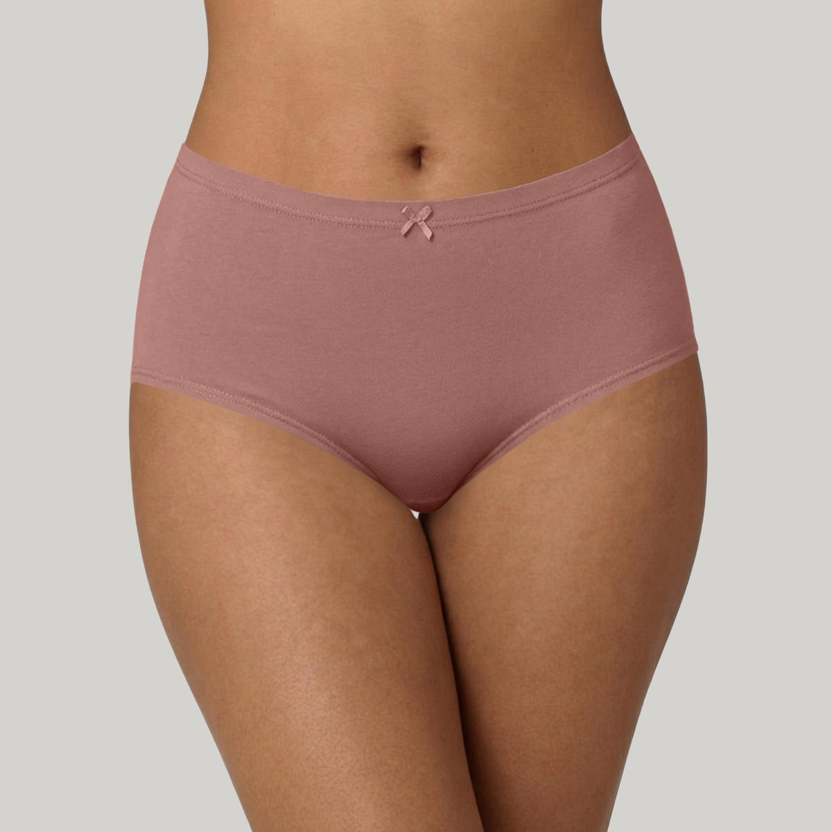 PO3 Mid Rise Cotton Hipster Panty with Inner Elastic- NYP104 W Mauve,B Pink,L Rust