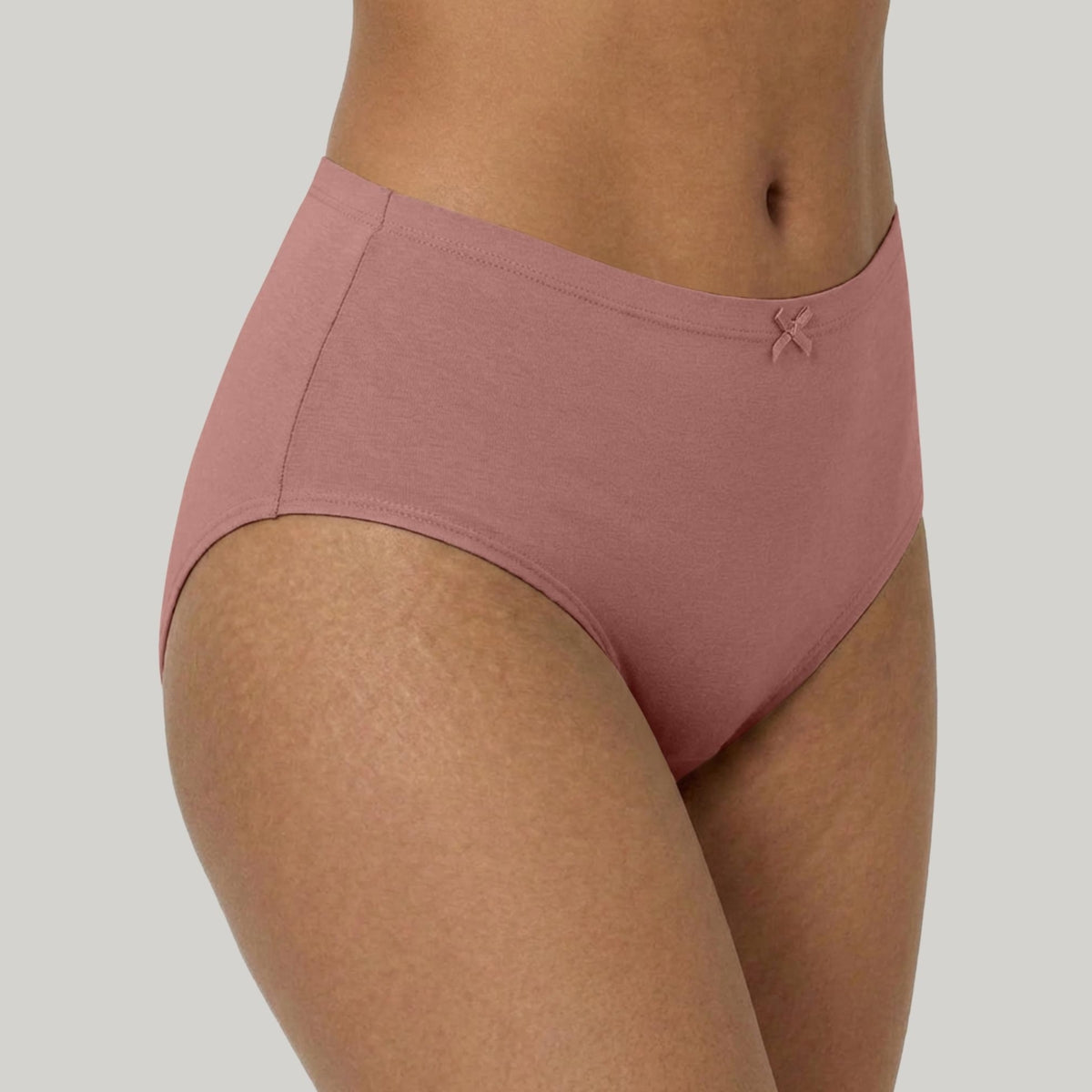 PO3 Mid Rise Cotton Hipster Panty with Inner Elastic- NYP104 W Mauve,B Pink,L Rust