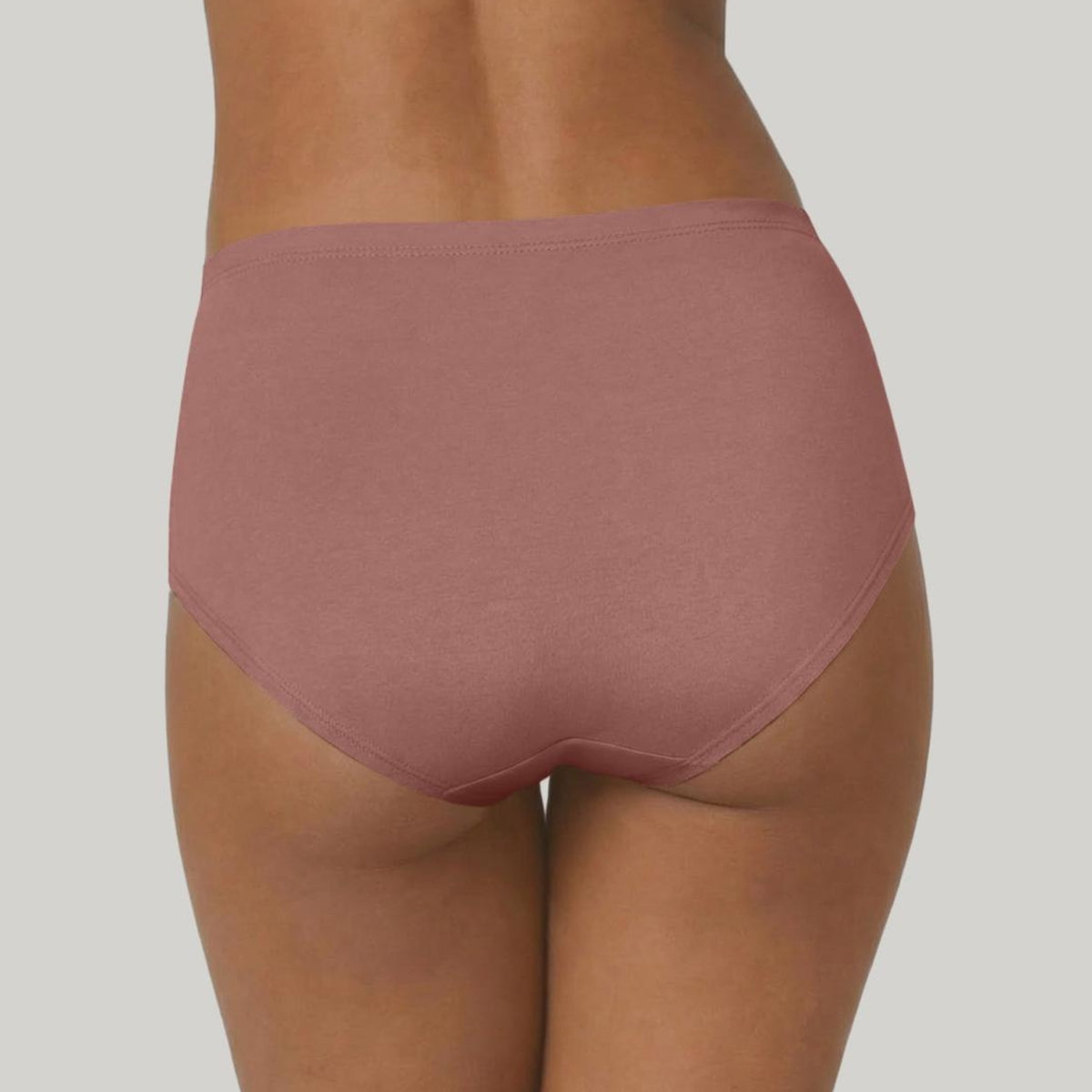 PO3 Mid Rise Cotton Hipster Panty with Inner Elastic- NYP104 W Mauve,B Pink,L Rust