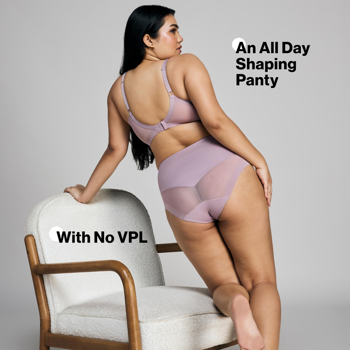 Shaping Mesh Full brief panty-NYP207-Elderberry