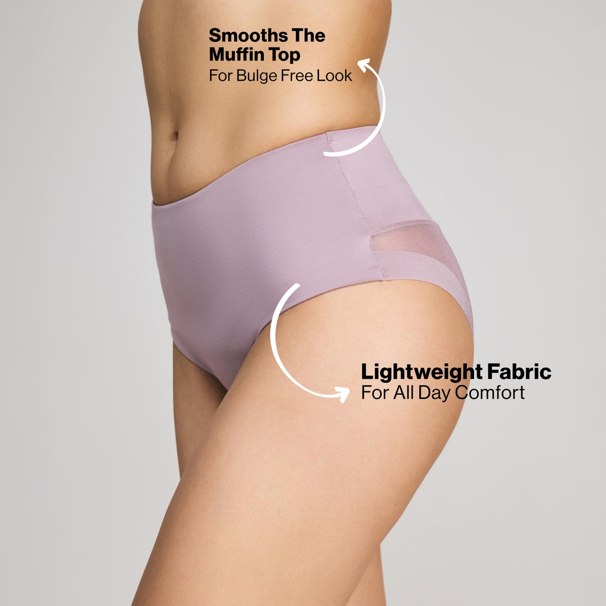 Shaping Mesh Full brief panty-NYP207-Elderberry