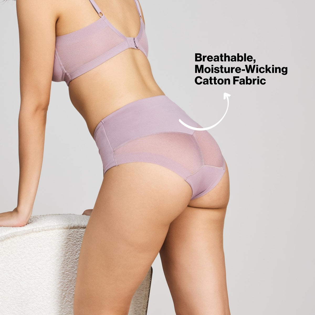 Shaping Mesh Full brief panty-NYP207-Elderberry
