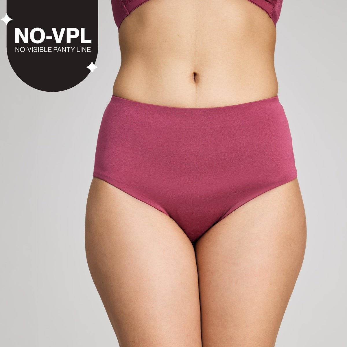 Shaping Mesh Full brief panty-NYP207-Rose
