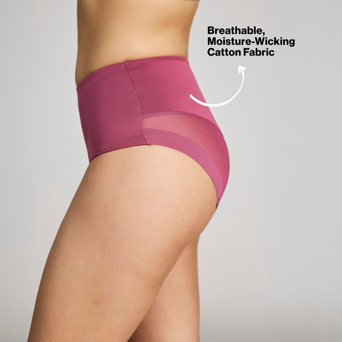 Shaping Mesh Full brief panty-NYP207-Rose