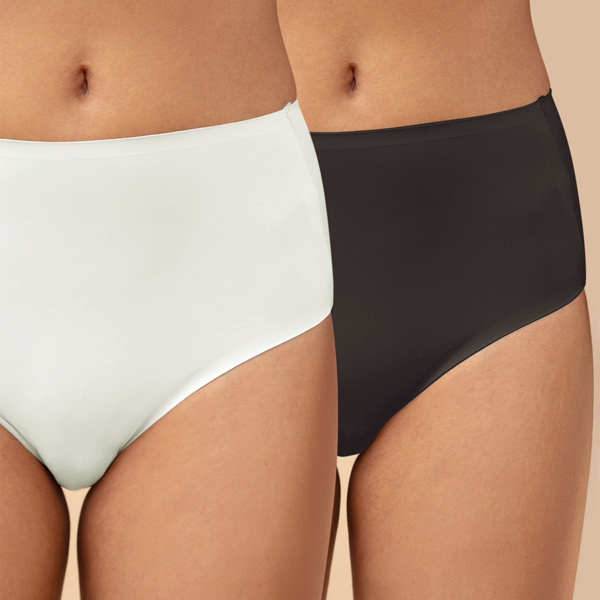 Nykd by Nykaa InvisiBlend™ No VPL Full Brief Pack of 2-NYP210-White & Grey