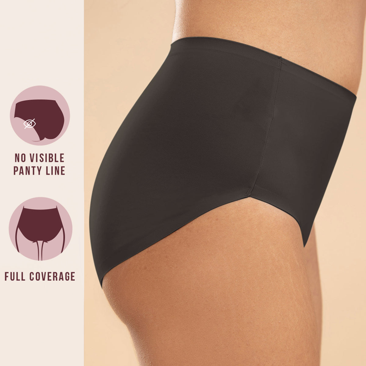 Nykd by Nykaa InvisiBlend™ No VPL Full Brief Pack of 2-NYP210-White & Grey