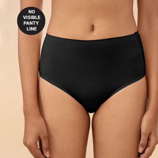 Nykd by Nykaa No Visible Panty Line Bonded Full Brief Pack of 2 NYP210 Black & Mauve