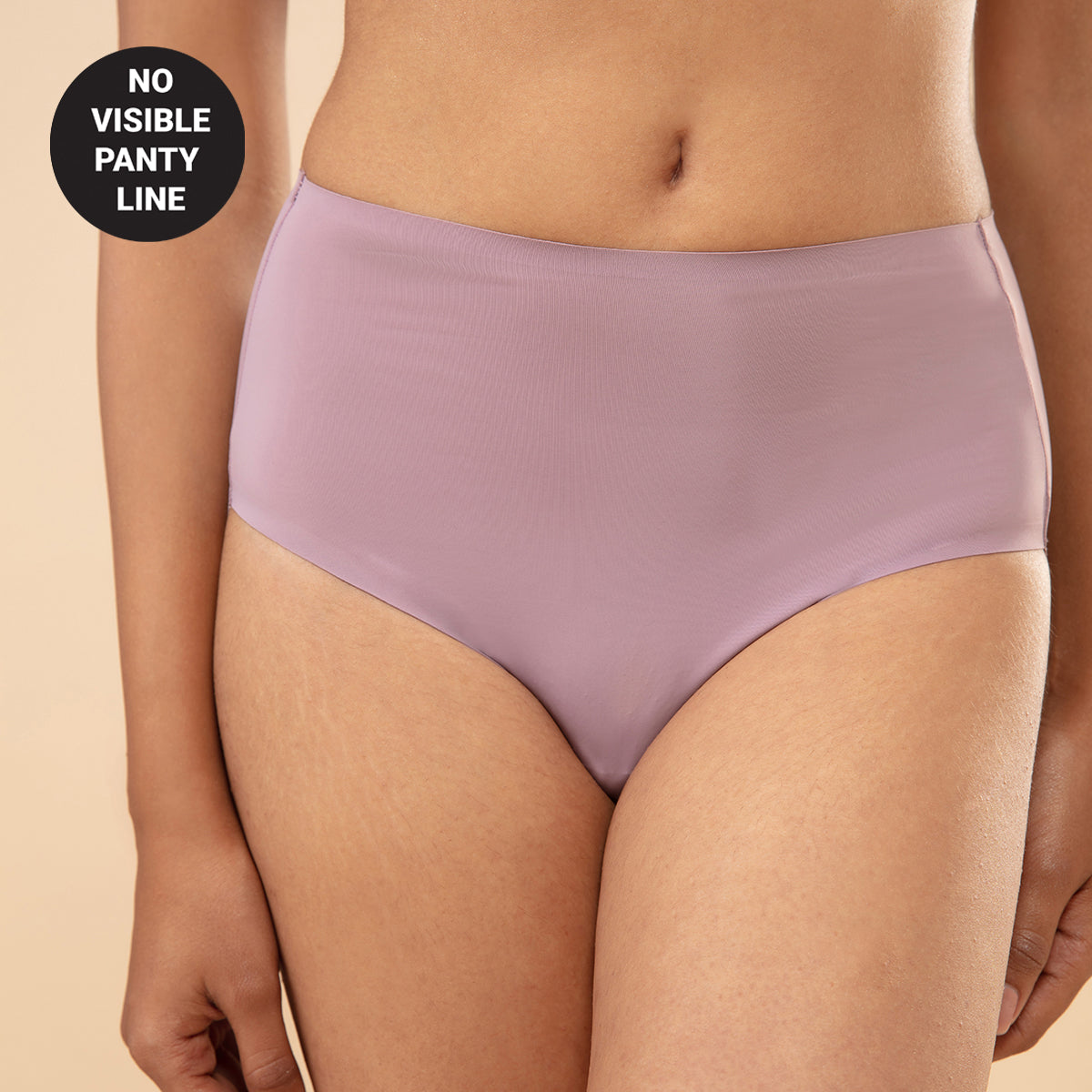 Nykd by Nykaa No Visible Panty Line Bonded Full Brief Pack of 2 NYP210 Black & Mauve