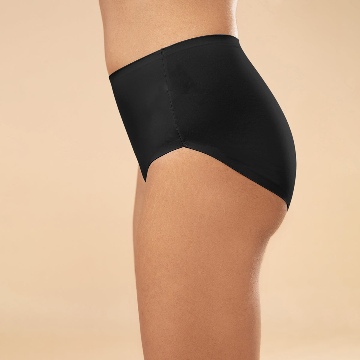 Nykd by Nykaa No Visible Panty Line Bonded Full Brief Pack of 2 NYP210 Black & Skin