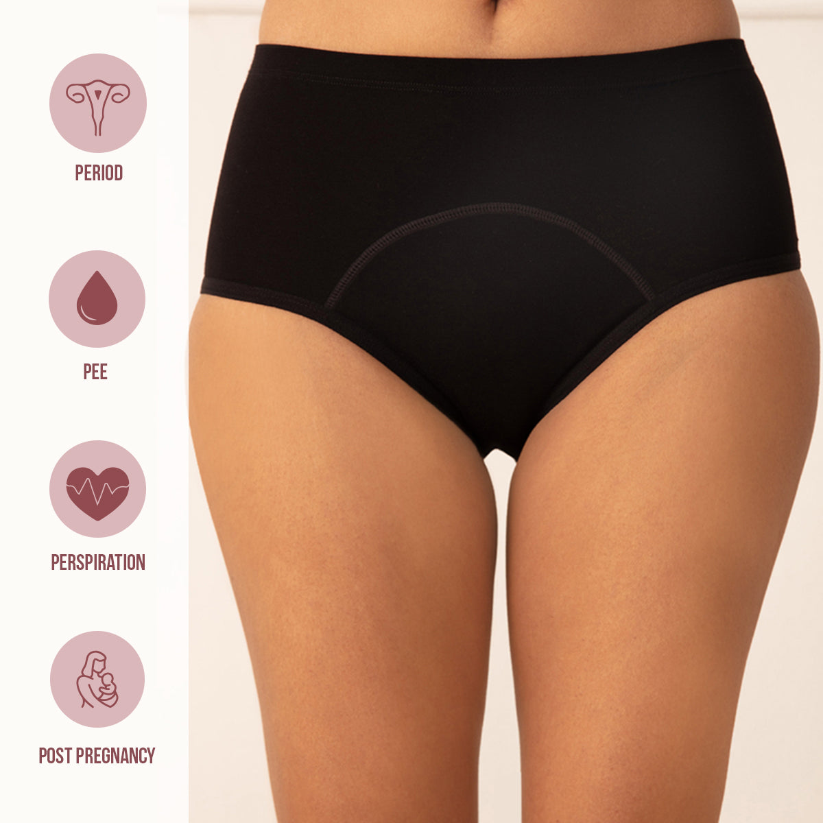 Period Panty Mid Rise No Stain CC Wine – Juliet India