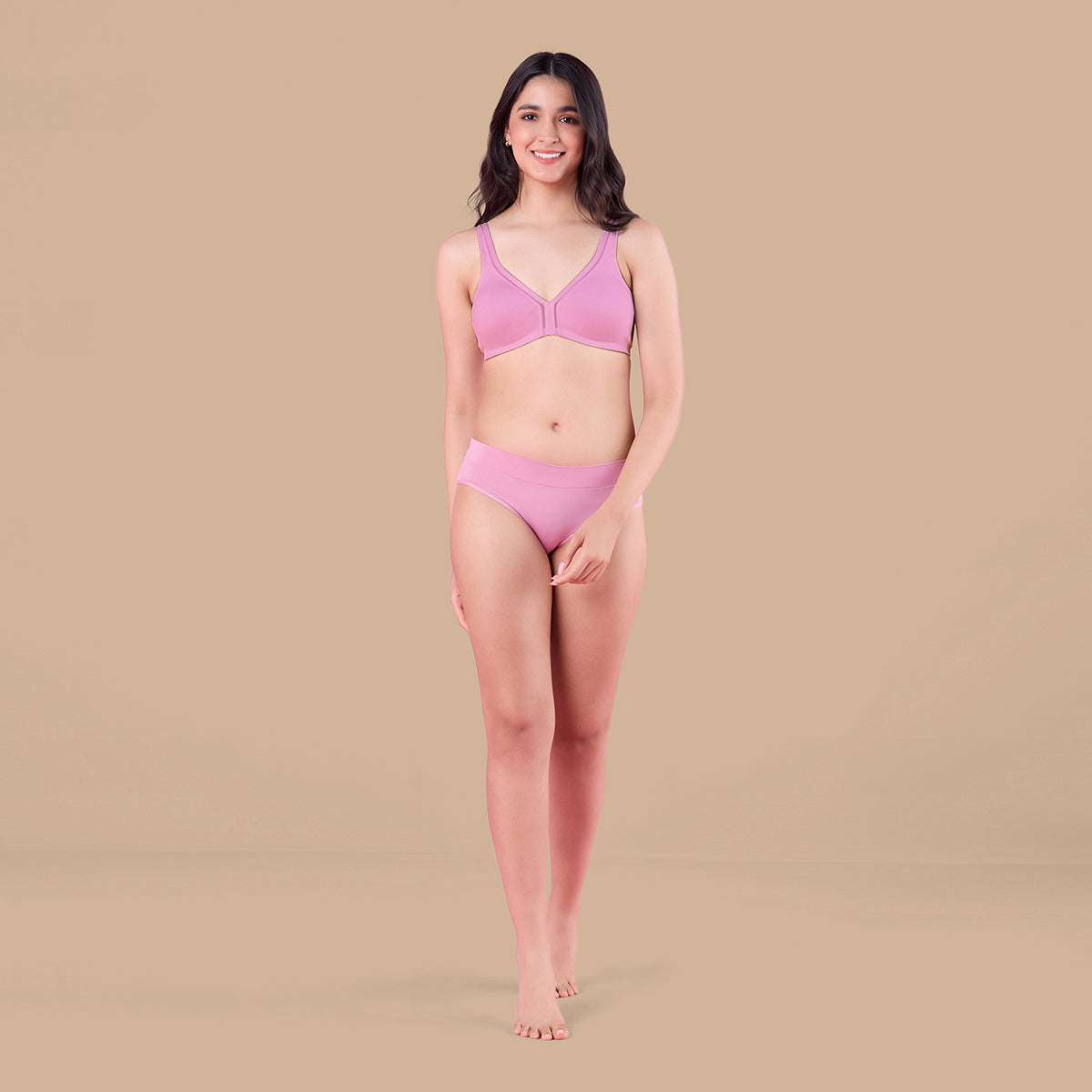 Super 4 Way Stretch Hipster Panty-NYP342-D Pink