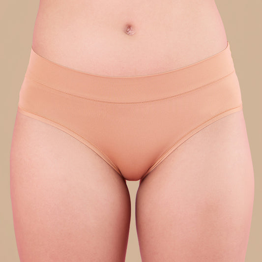 Super 4 Way Stretch Hipster Panty-NYP342-Tan