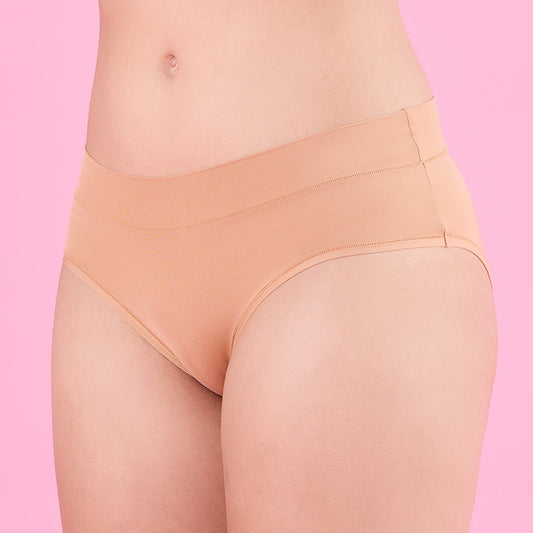Nykd by Nykaa Super 4 Way Stretch Hipster Panty-NYP342-Tan