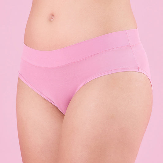 Nykd by Nykaa Super 4 Way Stretch Hipster Panty-NYP342-D Pink
