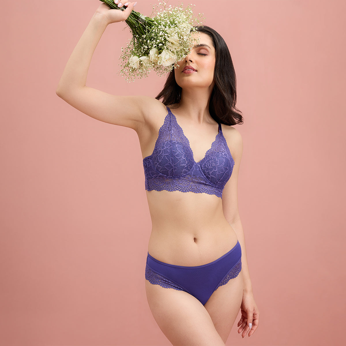 Nykd By Nykaa Sensual Lace Panty-N Blue NYP348