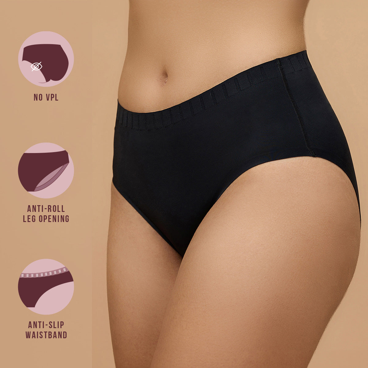 InvisiBlend No VPL Hipster-NYP356-Black