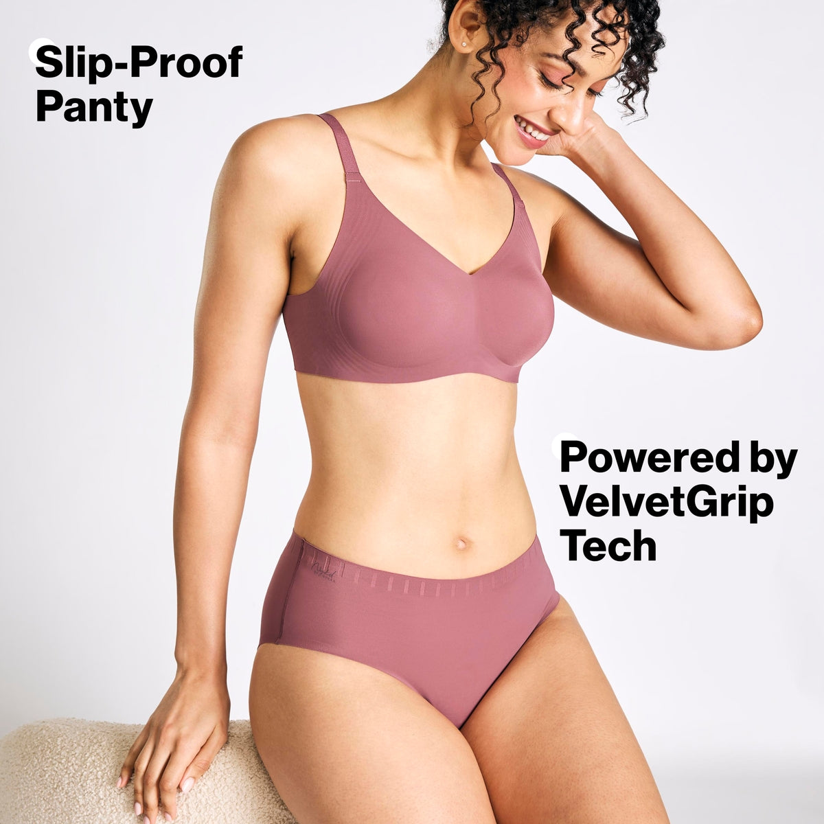 Nykd by Nykaa InvisiBlend™ Slip Proof No VPL Hipster-Wine NYP356