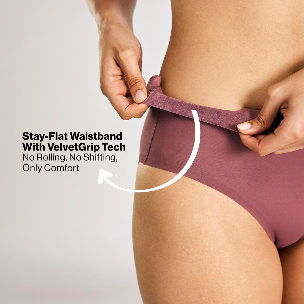 Nykd by Nykaa InvisiBlend™ Slip Proof No VPL Hipster-Wine NYP356