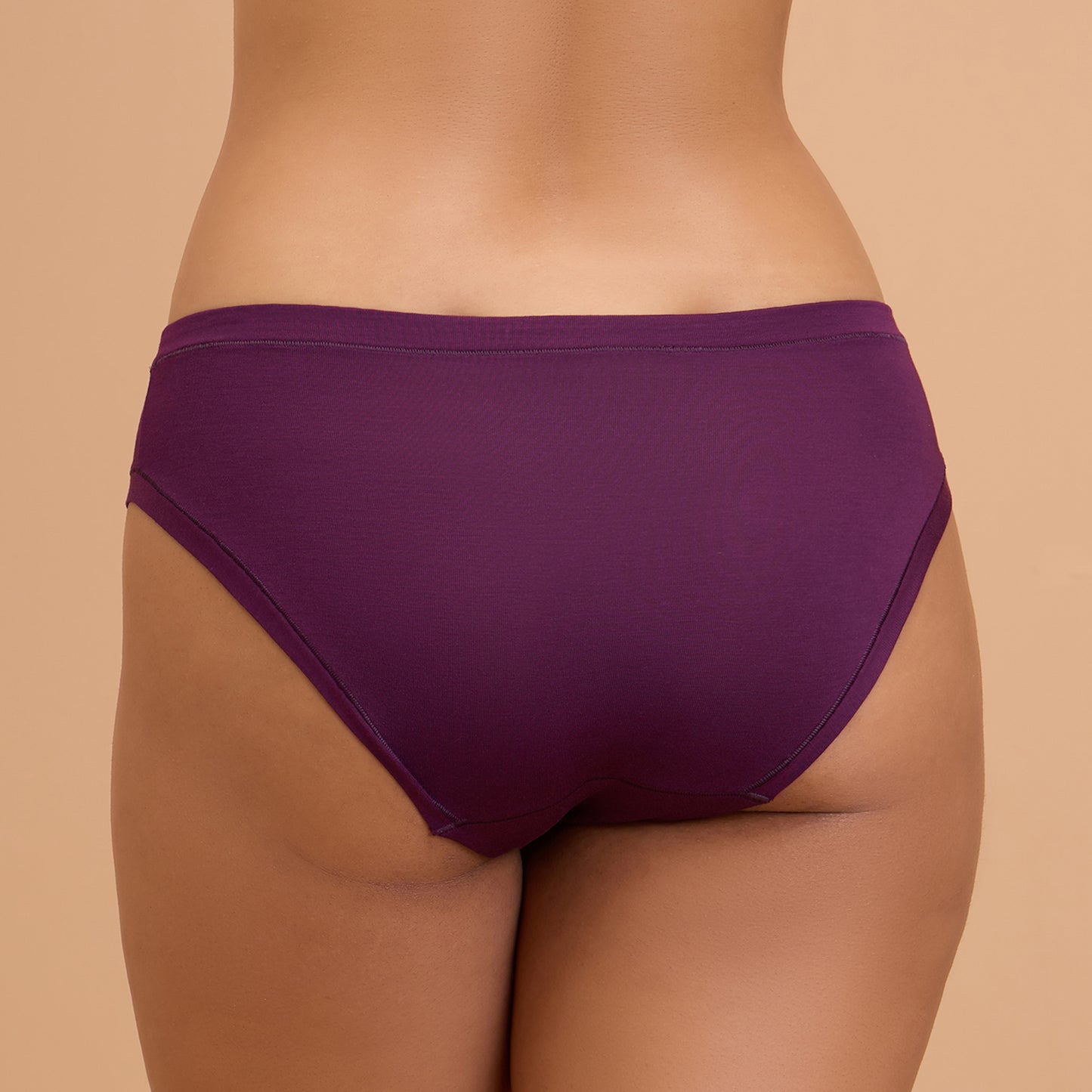 Modal Akin To Skin Super Soft Bikini Panty-NYP382-Eggplant