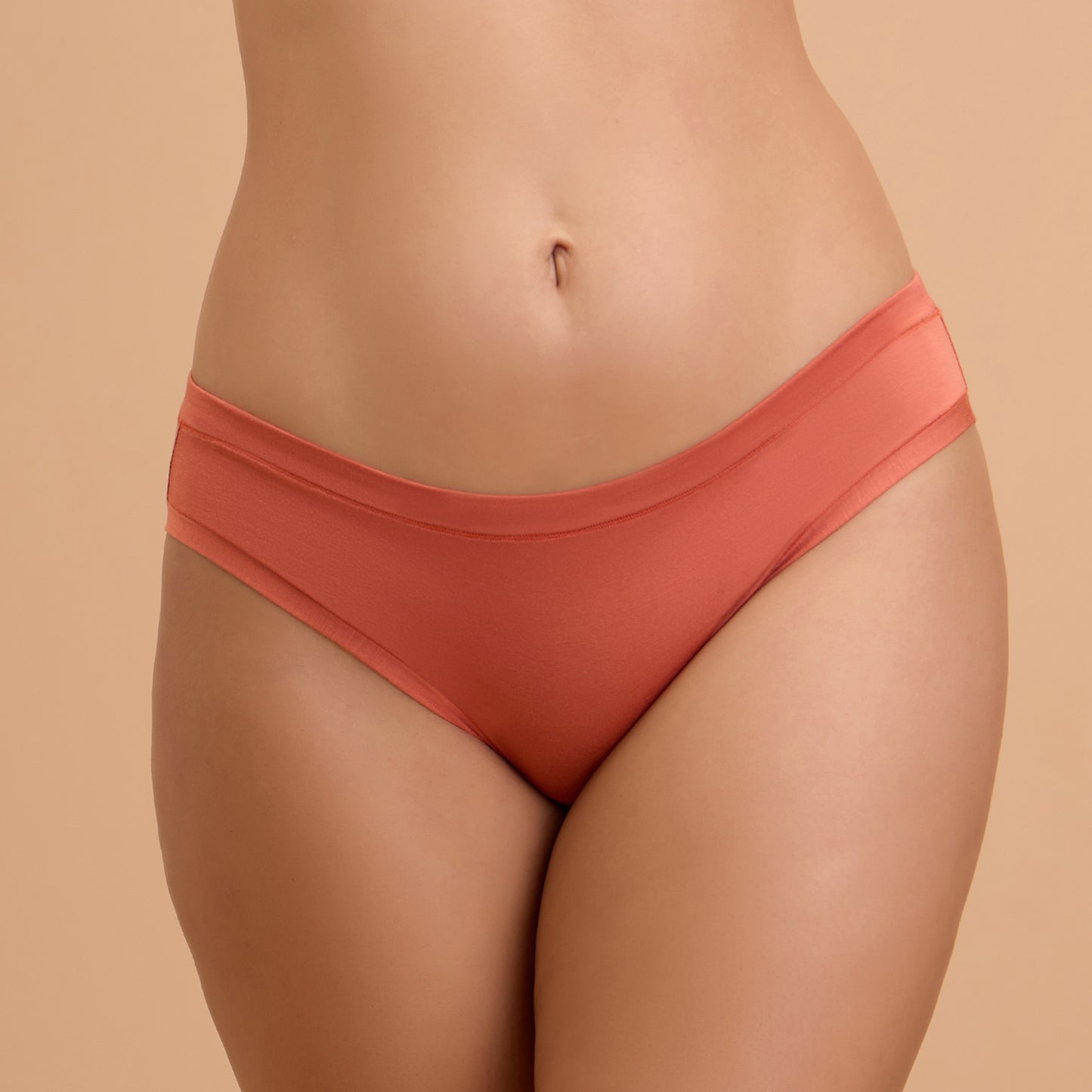 Modal Akin To Skin Super Soft Bikini Panty-NYP382-PO2-Carrot & Eggplant