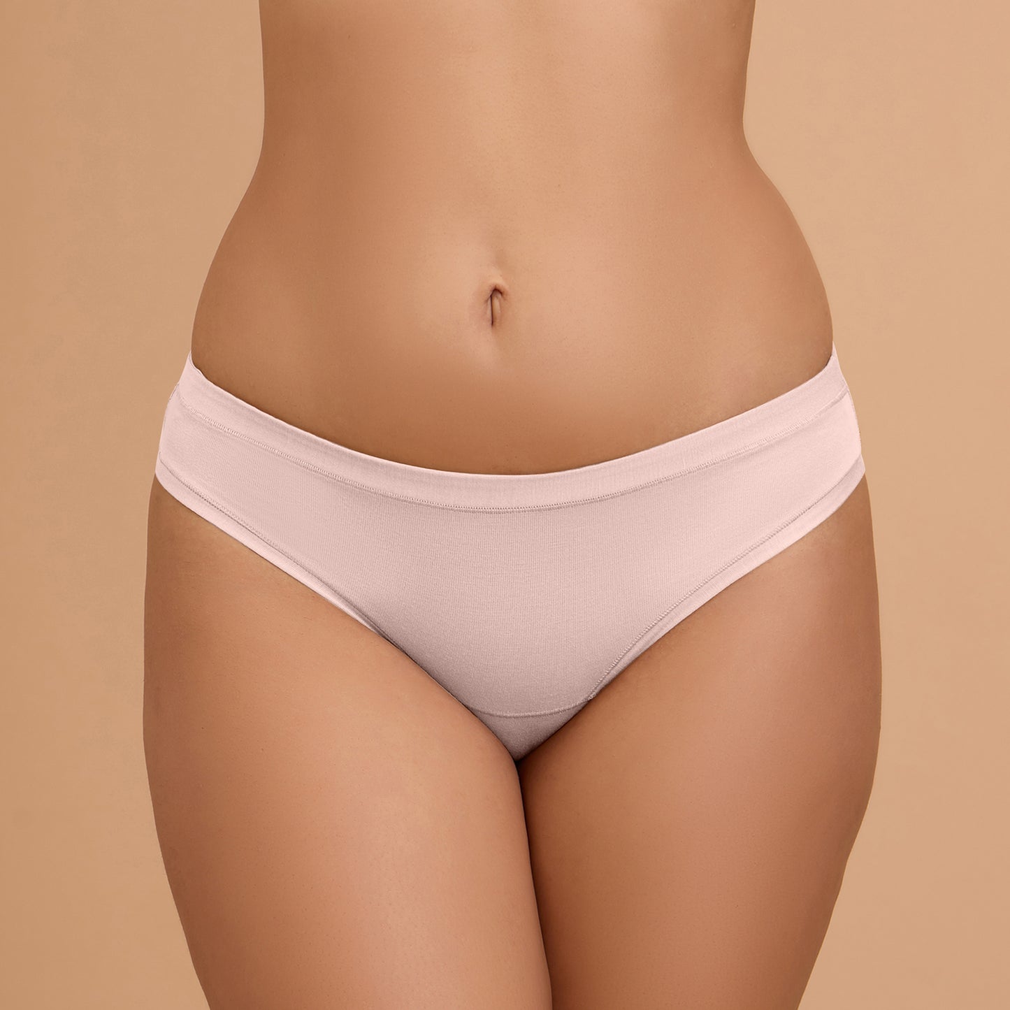 Modal Akin To Skin Super Soft Bikini Panty-NYP382-PO2-Nude & Eggplant