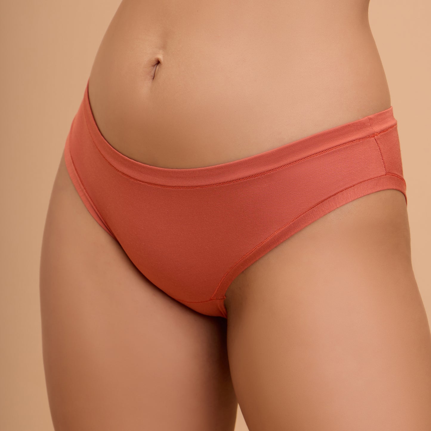 Modal Akin To Skin Super Soft Bikini Panty-NYP382-Carrot