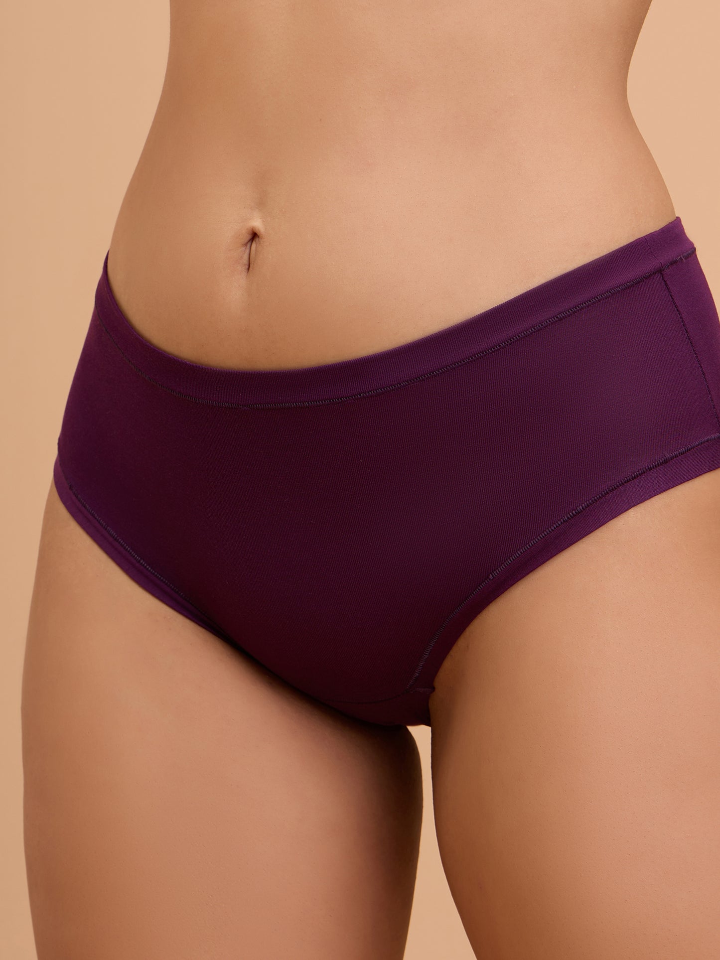 Modal Akin To Skin Super Soft Hipster Panty-NYP383-Eggplant