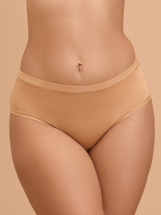 Modal Akin To Skin Super Soft Hipster Panty-NYP383-Tan