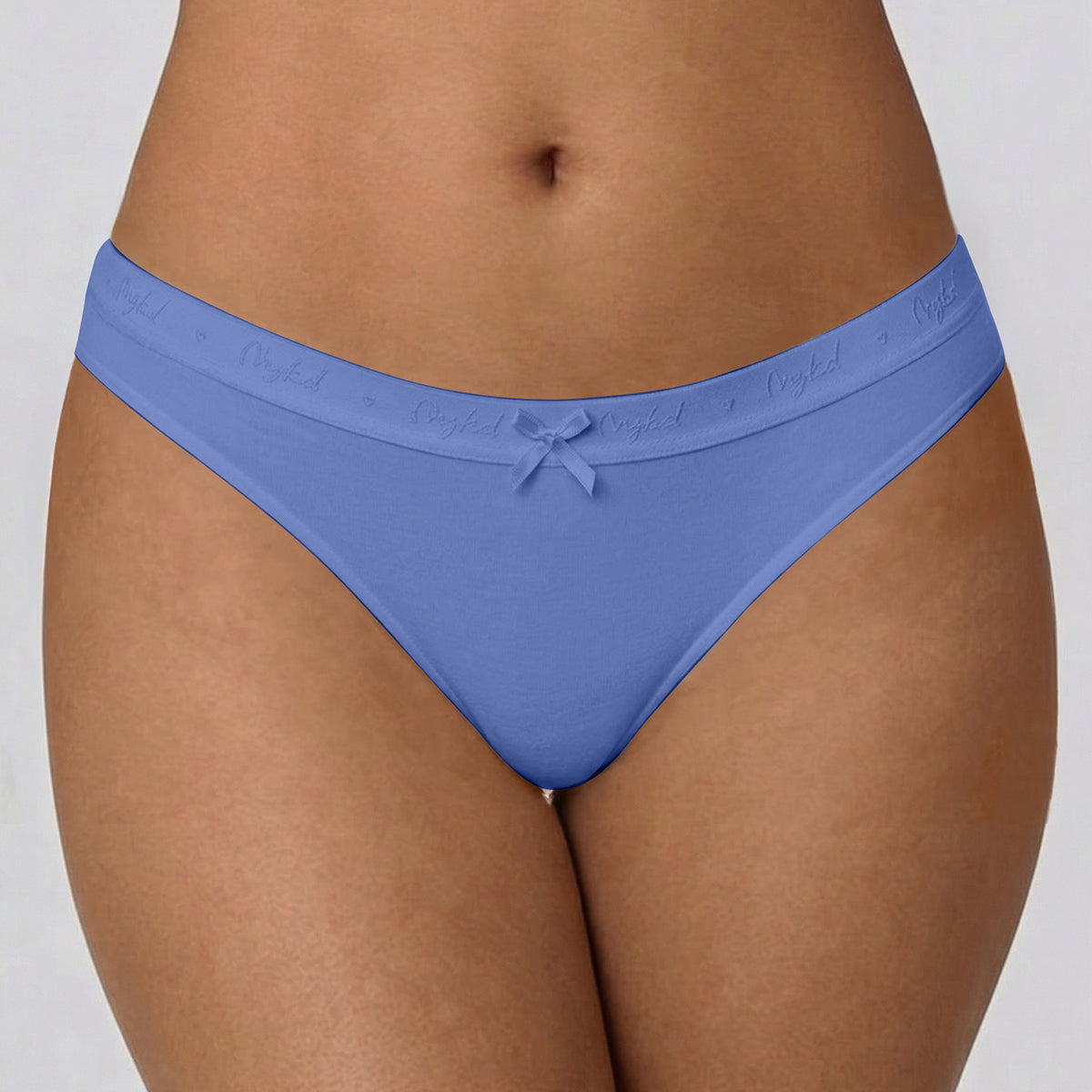 Low Rise Cotton Bikini Panty with Outer Elastic-Wine Wedge W Grey NYP390 PO3