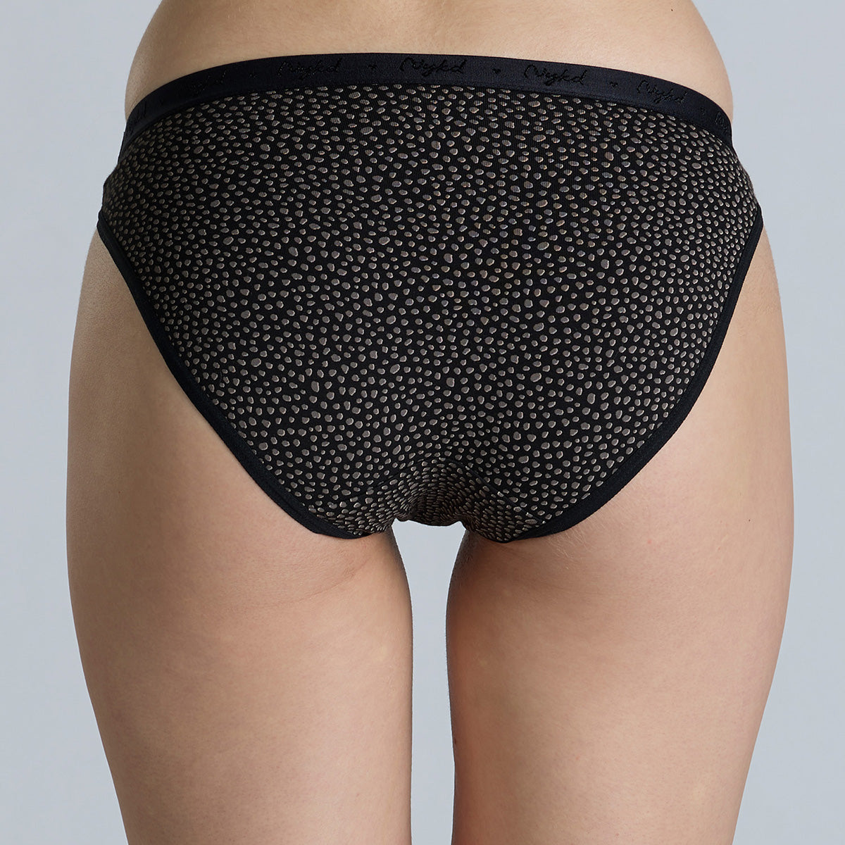 NYKD By Nykaa Low Rise Cotton Bikini Panty with Outer Elastic-NYP390-Assortment 16-P03