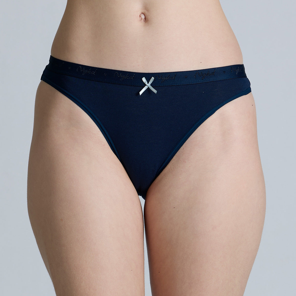 NYKD By Nykaa Low Rise Cotton Bikini Panty with Outer Elastic-NYP390-Assortment 17-P03