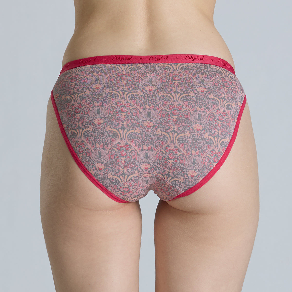 NYKD By Nykaa Low Rise Cotton Bikini Panty with Outer Elastic-NYP390-Assortment 19-P03